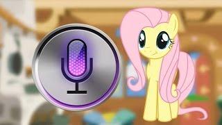 [Дубляж] Флаттершай и Сири (Fluttershy and Siri have a conversation на русском)