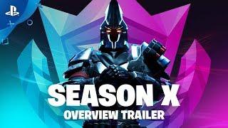 Fortnite Season X | Battle Pass Gameplay Overview Trailer | PS4