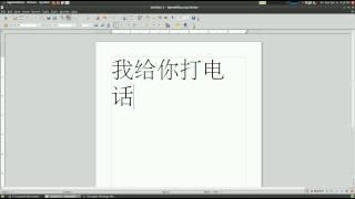 Input Chinese on Linux 汉字