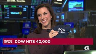 Dow rises to 40,000 for the first time