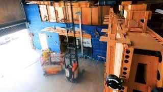 LAROS Structures | Time-lapse | CLT Prefab Building