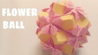 Origami Flower Ball - Kusudama Ball - Origami Easy