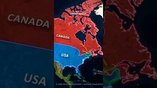 The Country For Which  USA And CANADA Fought  #shorts #maps #facts #history #usa #canada #geek