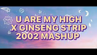 U ARE MY HIGH X GINSENG STRIP 2002 MASHUP | Zel Lyrics