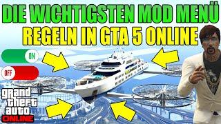 10 REGELN WENN IHR EIN MOD MENÜ IN GTA 5 ONLINE BESITZT