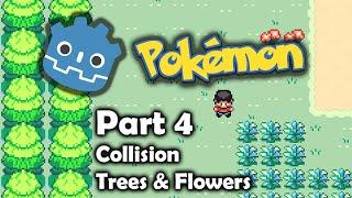 Make a Pokemon Game in Godot - Collisions, Trees, & Flowers (#4)