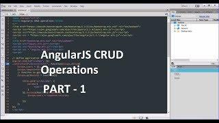 Angularjs CRUD Operation using PHP and MySQL - PART 1