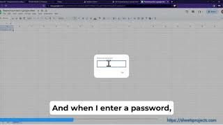 How to password protect a google sheet