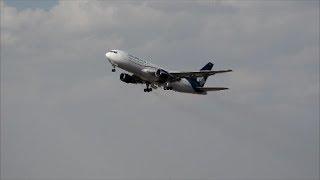 Aeromexico  B 767 Taking off from Mexico  City.