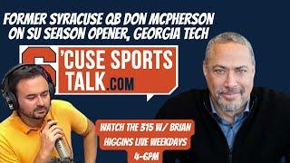 Former Syracuse Quarterback Don McPherson Discusses 'Cuse vs Georgia Tech