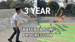 3 year Skateboarding Progression