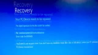 How to fix "Your PC/Device needs to be repaired" error (0xc0000428, Incorrect Date)