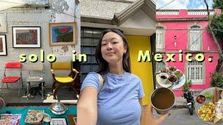 Solo in MEXICO CITY Vlog PT. 2  | another flea market, BEST food tour, and what I eat after work