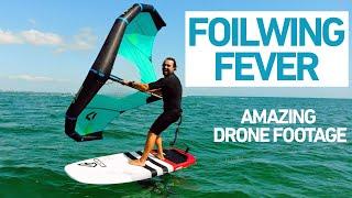 FOILWING FEVER - AMAZING DRONE FOOTAGE DUOTONE WINGFOIL LIGHT WIND FANATIC FOIL AERO 2000