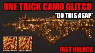 *NEW* ONE TRICK CAMO GLITCH MW3! *DO THIS ASAP* FAST UNLOCK GLITCH! MW3 GLITCHES! WARZONE GLITCH!