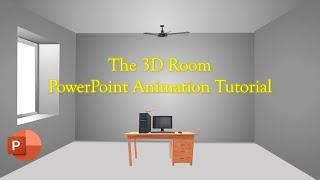 3D Room Animation | Microsoft PowerPoint 3D Animation Tutorial