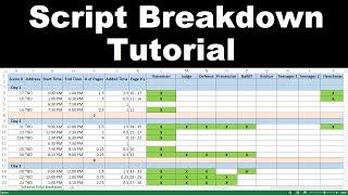 How to Use & Create a Script Breakdown