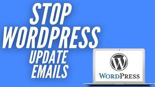 How to disable WordPress plugin update notification emails