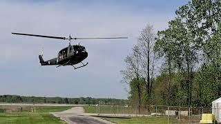 UH-1 Huey Flyby & Landing