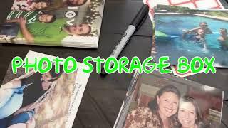 Photo Storage Box 4x6.Photo Organizer Acid-Free Photo Box Storage Photo Keeper Photo Storage Case.
