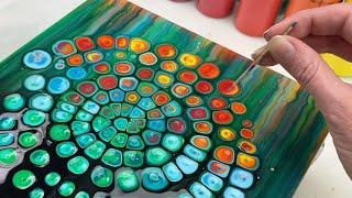 27. FUNKY Cells |  Chameleon Cells Technique | Acrylic Pour Painting Tutorial