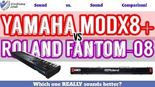 Yamaha MODX8+ vs Roland Fantom-08: Sound vs Sound Comparison! Which one SOUNDS better?