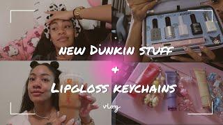 New dunkin stuff & Keychain Craft  |Vlog