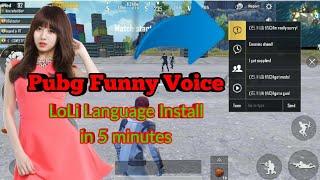 Pubg mobile Change English Voice In japnese and loli language | So funny voice in Pubg Mobile