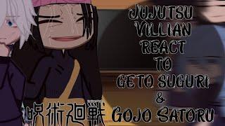 Jujutsu Villians react to Geto Suguru || Shibuya Arc || Jujutsu Kaisem