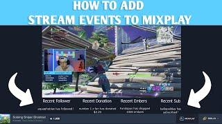 HOW TO ADD STREAM EVENTS TO MIXPLAY ON MIXER