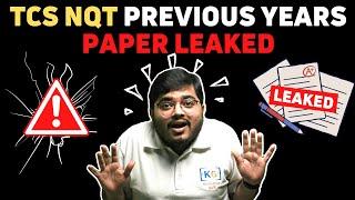 TCS NQT Previous Years Paper Leaked || Get all TCS Previous Year Questions