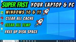 Super Fast Your Laptop and PC  - How to speed up windows Laptop and PC - increase speed of computer