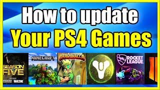 How to UPDATE GAMES on your PS4 & Keep them UPDATED (Easy Method)