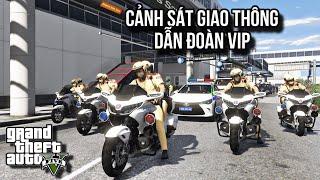 GTA V # Cục CSGT Dẫn Đoàn Lãnh Đạo Cấp Cao Sau Chuyến Công Du Tại Nước Ngoài | Ngọc Lâm Gaming