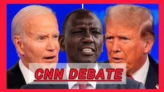 Ruto TERRIFIED! Panic in STATEHOUSE as BIDEN-TRUMP Presidential DEBATE at CNN Exposed UDA THIEVES!