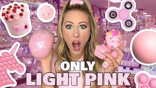 PASTEL PINK ONLY FIDGET SHOPPING CHALLENGE 