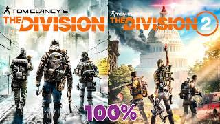 THE DIVISION & THE DIVISION 2 - 100% Walkthrough No Commentary (Ultra Realistic Settings)