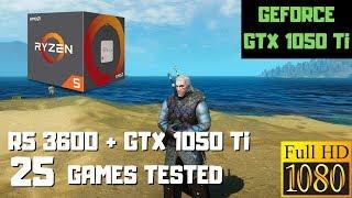 Ryzen 5 3600 + GTX 1050 Ti - 25 Games Tested - 1080p Gaming Benchmarks
