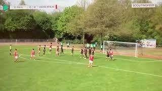 BARIŞ KALAYCI (Freekick Goal for Union Berlin in U19 Bundesliga vs St. Pauli)