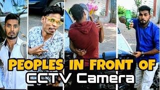 People's Different Reactions In Front Of CCTV Camera || CG SWAG