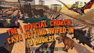 The First Official Church Cave Getting Wiped +8 Towers in 3 Hours! with N1C |ARK ASA OFFICIAL PVP|