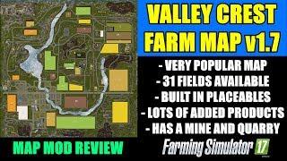 FS17 - Valley Crest Farm v1.7 Map "Map Mod Review"