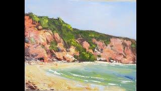 Learn To Paint TV E44 "Coloured Sands" Acrylic Painting Palette Knife Beginners