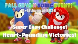 Fall Guys SS1 - Gotta Go Fast!: Sonic's Adventure (Bean Hill Zone) - Compilation of Victories!