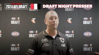 St Kilda Draft Night Presser | AFL Draft Night 2024