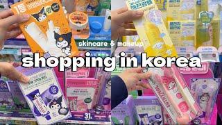 shopping in Korea vlog  skincare & makeup haul at Oliveyoung  sanrio edition 올영세일