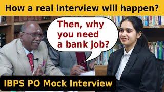 IBPS PO Interview Preparation 2023-24 | Mock Interview | Real Interview Experience #ibps #ibpspo