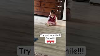 Baby does cutest head nodding!!! | cute baby video #littlepinkbutterfly #baby #cute #cutebaby