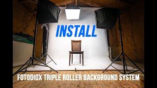 FOTODIOX Three Roller Background System | INSTALL AND REVIEW