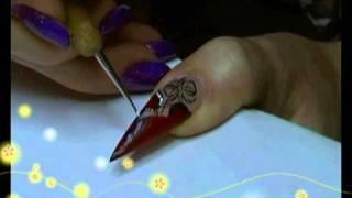 Oksana Bilous Tutorial : XMAS design on the nails.....!!!